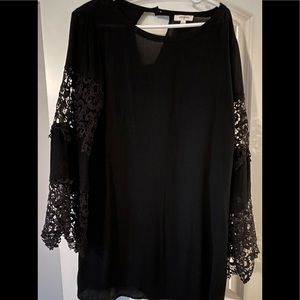 Black dress /tunic/ swimsuit cover up